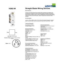 16262-W Straight Blade Wiring Devices