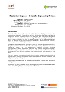 Mechanical Engineer – Scientific Engineering Division
