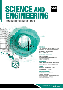 QUT Science and Engineering undergraduate courses