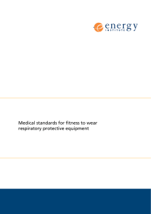 Medical standards for fitness to wear respiratory protective equipment