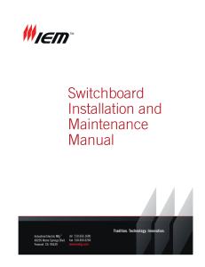 Guide to Switchboard Maintenance