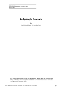 OECD Journal on Budgeting, Volume 4 – No. 1