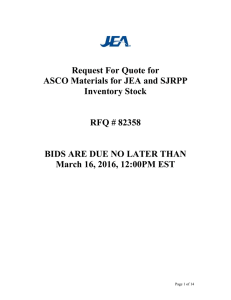 request for quote for asco materials for jea inventory stock