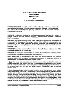 asco CountylDais - License Agreement Page 1