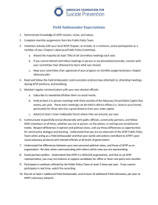 Field Ambassador Expectations