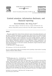 Limited attention, information disclosure, and financial