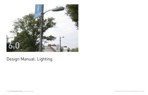Design Manual: Lighting