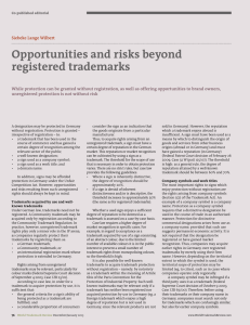 Opportunities and risks beyond registered trademarks