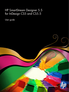 HP SmartStream Designer 2.5 for InDesign CS3 - User Guide
