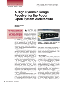 A High Dynamic Range Receiver for the Radar Open System