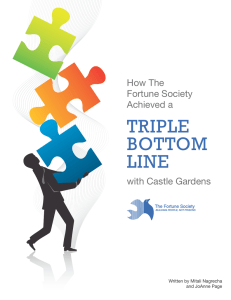 triple bottom line - The Fortune Society