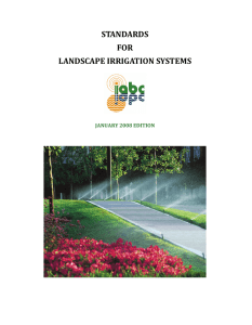 standards for landscape irrigation systems