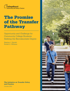 The Promise of the Transfer Pathway