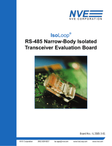 the Isolated RS-485 Narrow-Body Eval Board