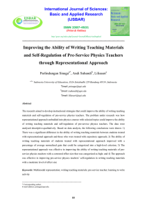 Improving the Ability of Writing Teaching Materials and Self