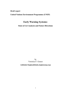 Early Warning Systems - UNEP/GRID