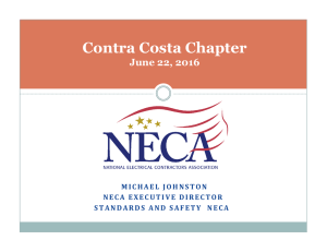 2014 NEC Code Changes - Contra Costa Chapter, NECA