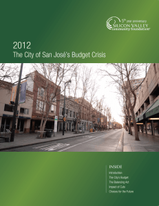 The City of San José`s Budget Crisis