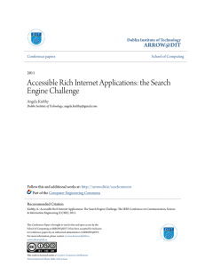 Accessible Rich Internet Applications: the Search