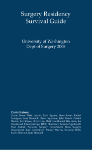 Surgery Residency Survival Guide