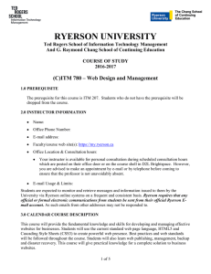 ITM 780 - Ryerson University