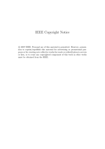 IEEE Copyright Notice
