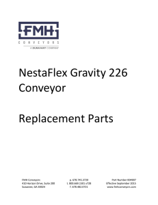 NestaFlex Gravity 226 Conveyor Replacement Parts Manual_004907