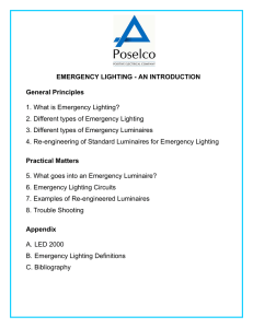 Emergency Lighting - An Introduction
