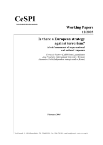 Working Papers Is there a European strategy against