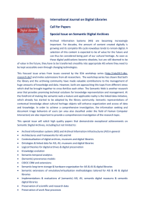 International Journal on Digital Libraries Call for Papers Special