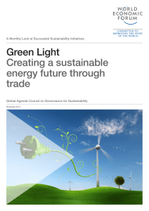 Green Light Creating a sustainable energy future through trade