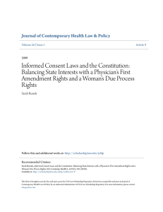 Informed Consent Laws and the Constitution