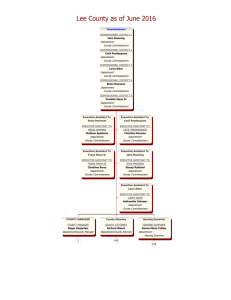 Complete Lee County Organizational Chart