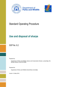 SOP 8.2 Use and disposal of sharps448.84 KB