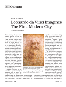 Romorantin: Leonardo da Vinci Imagines the First Modern City