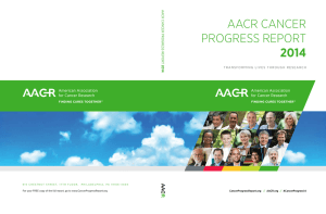 AACR Cancer Progress Report 2014