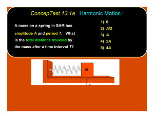 ConcepTest 13.1a Harmonic Motion I