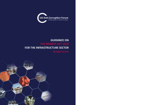 guidance on the bribery act 2010 for the infrastructure sector