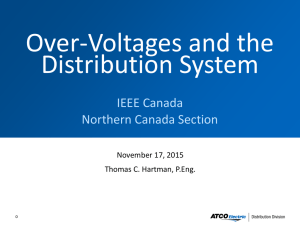 Overvoltages and the Distribution System