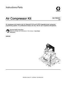 3A1902C - Air Compressor Kit, Instructions-Parts, English