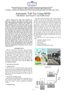 Automatic Toll Tax Using RFID - International Journal of Computer