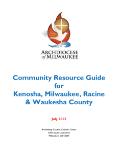 Community Resource Guide - Archdiocese of Milwaukee