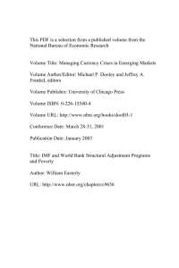 11 IMF and World Bank Structural Adjustment Programs and Poverty