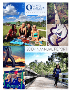 2013-14 annual report - Florida Gulf Coast University