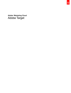Adobe Target - Adobe Marketing Cloud