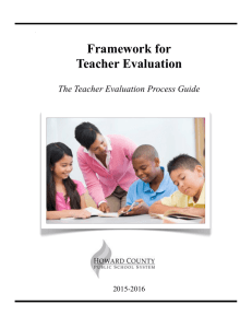 The Teacher Evaluation Process Guide