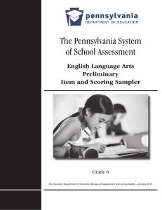 The Pennsylvania System of School Assessment - Wilkes