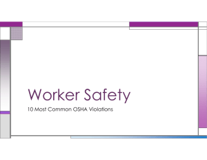 Common Safety Issues PowerPoint