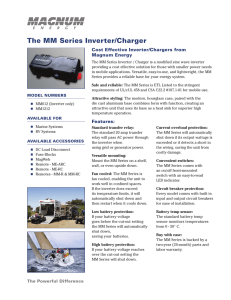 The MM Series Inverter/Charger