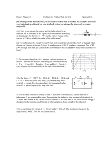Honors Physics II Problem Set 7b (due Wed Apr 13) Spring 2016 [In